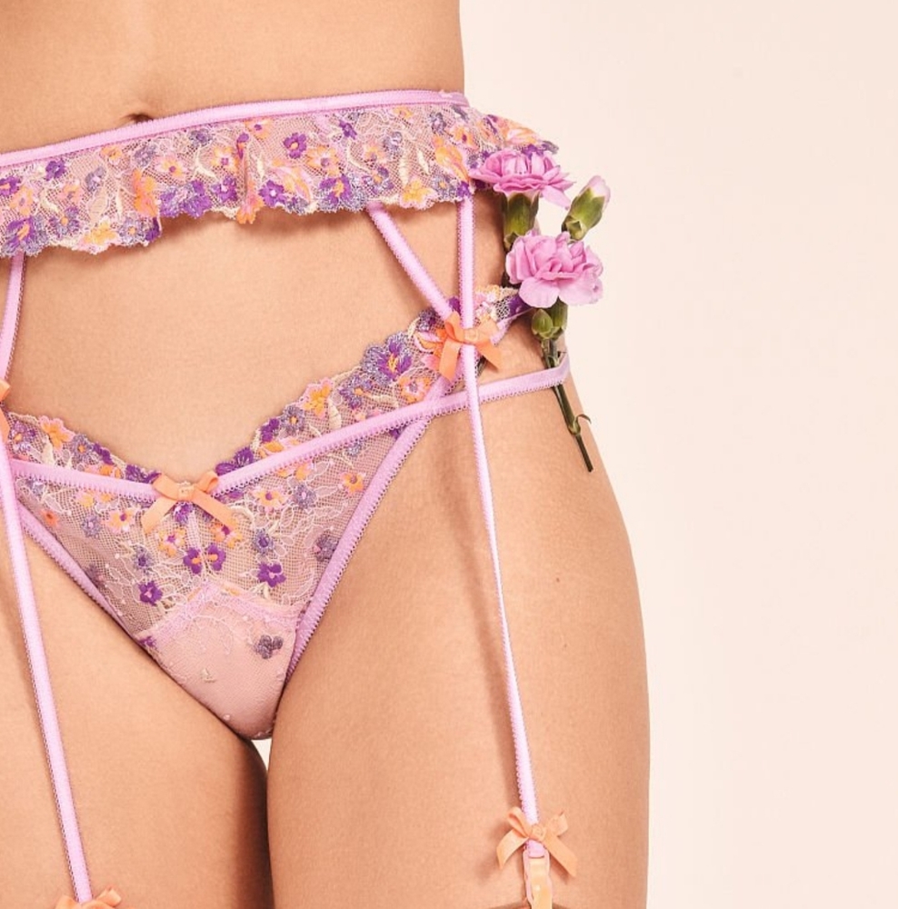 For Love & Lemons Bloom Lace Garter Belt